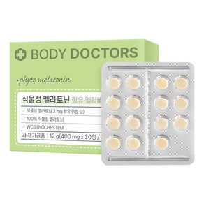 바디닥터스 식물성 멜라토닌 함유 멜라바인 12g, 30정, 1개