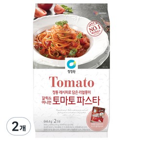 청정원 갈릭 앤 어니언 토마토 파스타, 644.4g, 2개