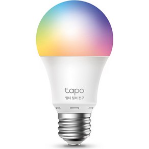 티피링크 스마트 Wi-Fi 멀티 컬러 전구 8.7W Tapo L530E, 기타색, 1개