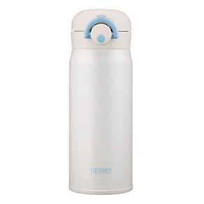 써모스 마이 디자인 보틀 원터치 타입 JNR-400K + 스티커 랜덤발송, 크림화이트, 400ml, 1세트