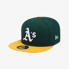 뉴에라 키즈 59FIFTY 어센틱 오클랜드 애슬레틱스 MLB 모자