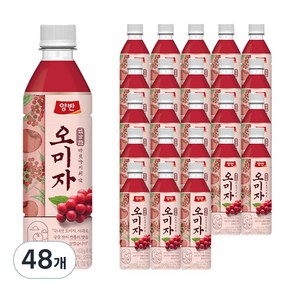 양반 오미자 음료, 500ml, 48개