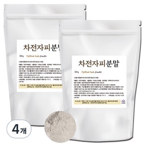 차전자피 식이섬유 분말, 300g, 4개