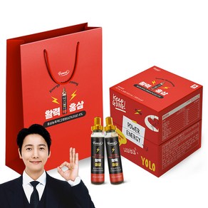 퍼니트 활력홍삼 부스터샷 건강음료 + 쇼핑백, 20ml, 16개