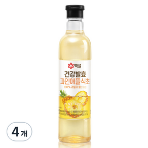 백설 100% 자연발효 파인애플 식초, 800ml, 4개