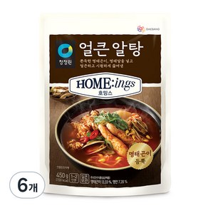 청정원 호밍스 얼큰 알탕, 450g, 6개