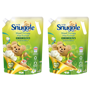 스너글 무드테라피 섬유유연제 비바 페스티벌, 2.6L, 2개