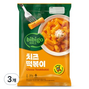 비비고 치즈떡볶이, 360g, 3개