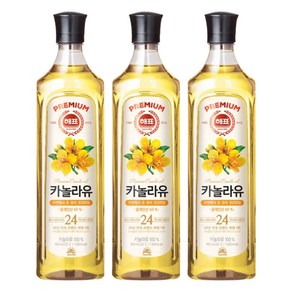 해표 카놀라유, 900ml, 3개