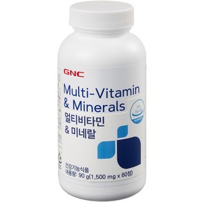 GNC 멀티비타민 앤 미네랄 90g, 60정, 1개