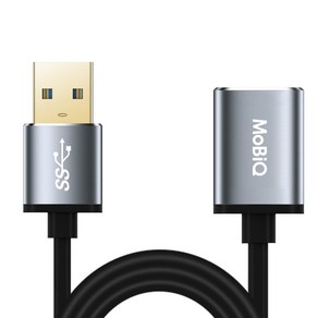 모비큐 고순도 골드 플레이트 프리미엄 USB 3.0 연장케이블, 1m, 1개