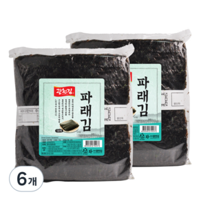 광천김 파래 생김 100p, 150g, 6개