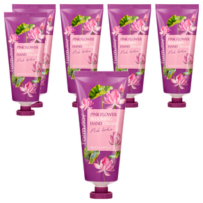 팜스테이 핑크 플라워 블루밍 핸드크림 핑크로터스, 100ml, 6개