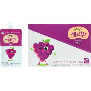 맑은농장 짜먹는 젤리쭈 포도, 100ml, 10개