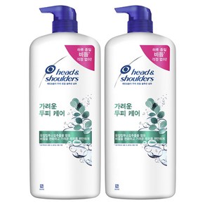 헤드앤숄더 토탈 솔루션 가려운 두피 케어 샴푸 페퍼민트 프리지아 향, 1.2L, 2개