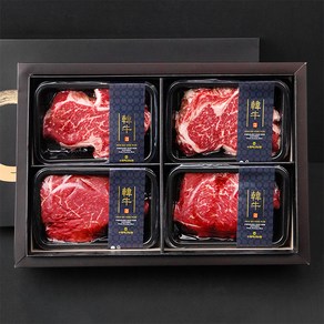 수원축산농협 한우 1+등급 등심 정육 세트 (냉장) 1.2kg, 구이용 등심 600g + 국거리용 600g, 1세트