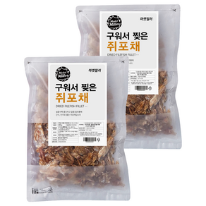 마켓밀러 구워서 찢은 쥐포채, 200g, 2개