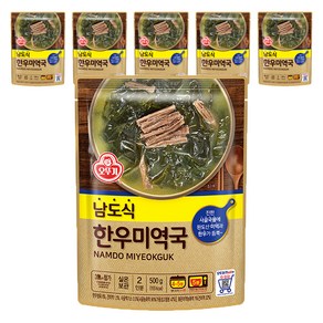오뚜기 남도식 한우미역국, 6개, 500g