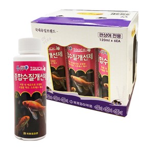 샘아쿠아 터치 종합수질개선제, 120ml, 6개