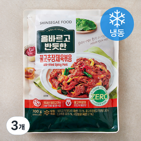 올바르고반듯한 꿀고추장 제육볶음 (냉동), 700g, 3개