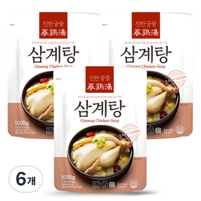 진한식품 궁중 삼계탕, 1kg, 6개