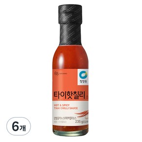 청정원 타이 핫 칠리 소스, 235g, 6개