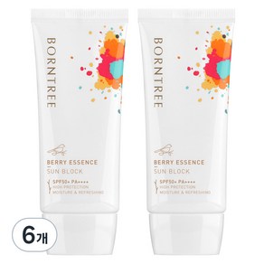 본트리 베리 에센스 선블럭 SPF50+ PA++++, 50ml, 6개