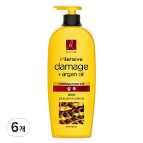 엘라스틴 아르간오일 데미지 샴푸, 680ml, 6개