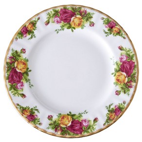 로얄알버트 황실장미 COUNTRY ROSE ROUND PLATE IOLCOR00102