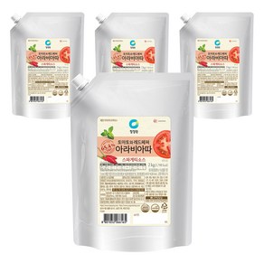 청정원 아라비아따 스파게티소스, 2kg, 4개