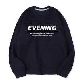 벤힛 EVENING 세미 오버핏 소프트 기모 빅사이즈 맨투맨