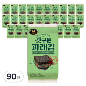 만전김 갓구운 파래김, 4.5g, 90개