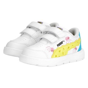 [PUMA]푸마_아동용_이볼브 코트 스폰지밥 V PS_EVOLVE COURT SPONGEBOB V PS_운동화_화이트_39087101