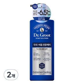 닥터그루트 스칼프솔루션 두피비듬케어 익스트림 쿨링 샴푸, 700ml, 2개