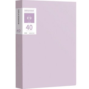 서류정리 A4 클리어파일 40p, 퍼플, 1개