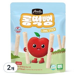 아넬라 유기농 롱떡뻥 사과 롱스틱, 사과맛, 30g, 2개