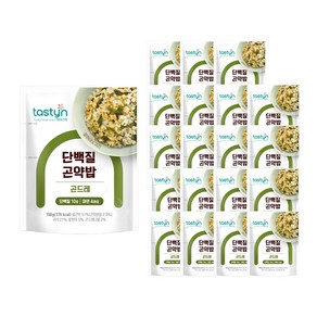 테이스틴 단백질 곤약밥 곤드레, 150g, 20개