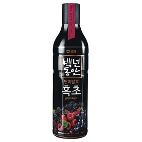 샘표 백년동안 산머루 복분자 현미발효 흑초, 900ml, 1개