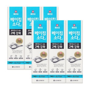 페리오 베이킹소다 플러스 치약, 100g, 6개