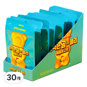 피치코리아 까먹는 곰모양 젤리 애플망고, 30개, 40g