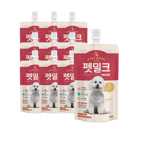 에버그로 펫밀크 피부&모발, 피부&모발 (피쉬콜라겐, DHA분말유지), 150ml, 10개