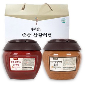 더해담 순창 상황버섯 고추장 2kg + 된장 2kg 선물세트, 4kg, 1세트