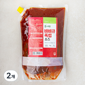 풀무원 풀스키친 바비큐 폭립 소스, 2개, 2kg