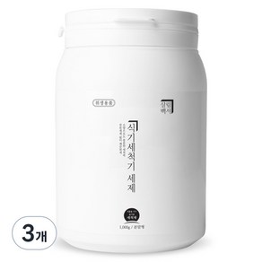 살림백서 식기세척기 1종세제 분말형, 1kg, 3개