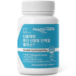 건강울림 더블케어 류신 산양유 단백질 플러스 60정, 1개, 36g