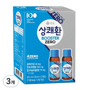 상쾌환 부스터 ZERO 숙취해소음료 2p, 100ml, 6개