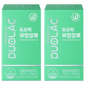 듀오락 위청장쾌 프로바이오틱스 유산균, 60정, 2개