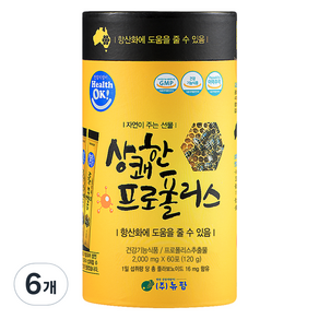 뉴팜 상쾌한 프로폴리스 항산화영양제, 120g, 6개