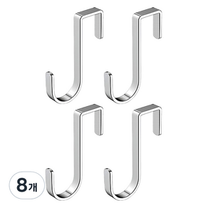 월드크린 다용도 도어 후크 걸이 기본형, 8개
