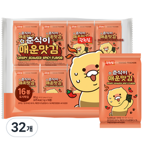 카카오 춘식이 매운맛 도시락김, 80g, 2개